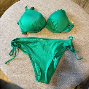 La Vie En Rose Green Bikini